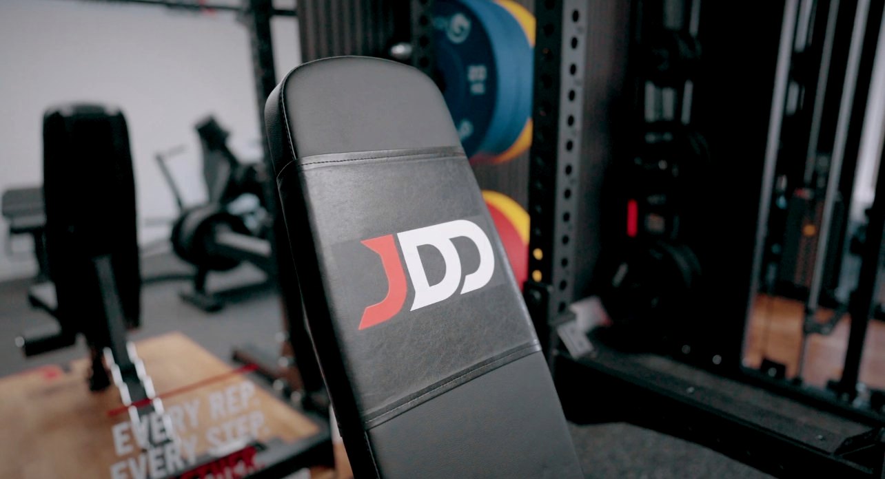 JDD-branded bench in the Hub